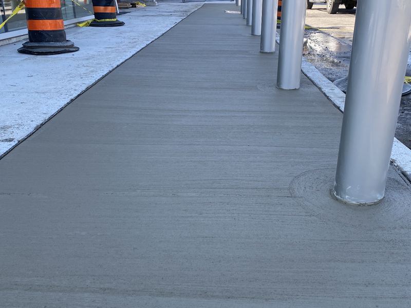 Concrete construction by our team